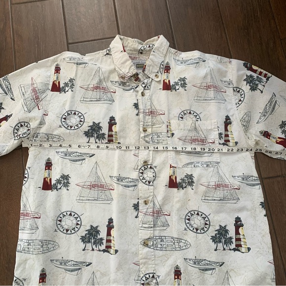 Michael Austin Rugged Wear Lighthouses Nautical Themed Shirt XL - Picture 3 of 5
